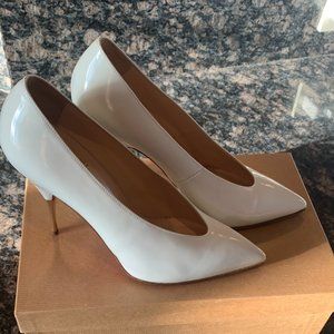 Christian Louboutin AUTHENTIC Lola Pump 100 White Patent Size 38